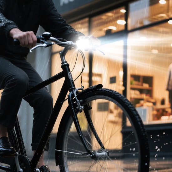 Fietsverlichting - Fietslampjes led set wit en rood - Oplaadbaar - USB C - Fietslampje - Geschikt Voorlicht en Achterlicht Fiets LED - Geschikt Voorlamp Fiets - Fietslampjes - Fietslamp - Fietslichten voor en achter - Waterdicht — afbeelding 4