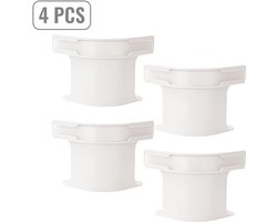 4 stuks - lakenklemmen – witte matrasbevestiging met onzichtbare gespen – antislip, stevig en verschuift niet – eenvoudig te installeren – duurzaam ABS+PP – geschikt voor hoeslakens, dekbedovertrekken, matrassen en bedtextiel in de slaapkamer