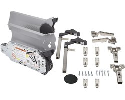 Klepbeslag Blum® AVENTOS HF grijs - LF 2600-5500/KH 700-900 mm Hoogte set hout + brede aluminium frames