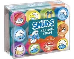 De Smurfen - Totum 12 zelfinktende stempels | creatief speelgoed meisjes en jongens vanaf 3 jaar | stempelen knutselen