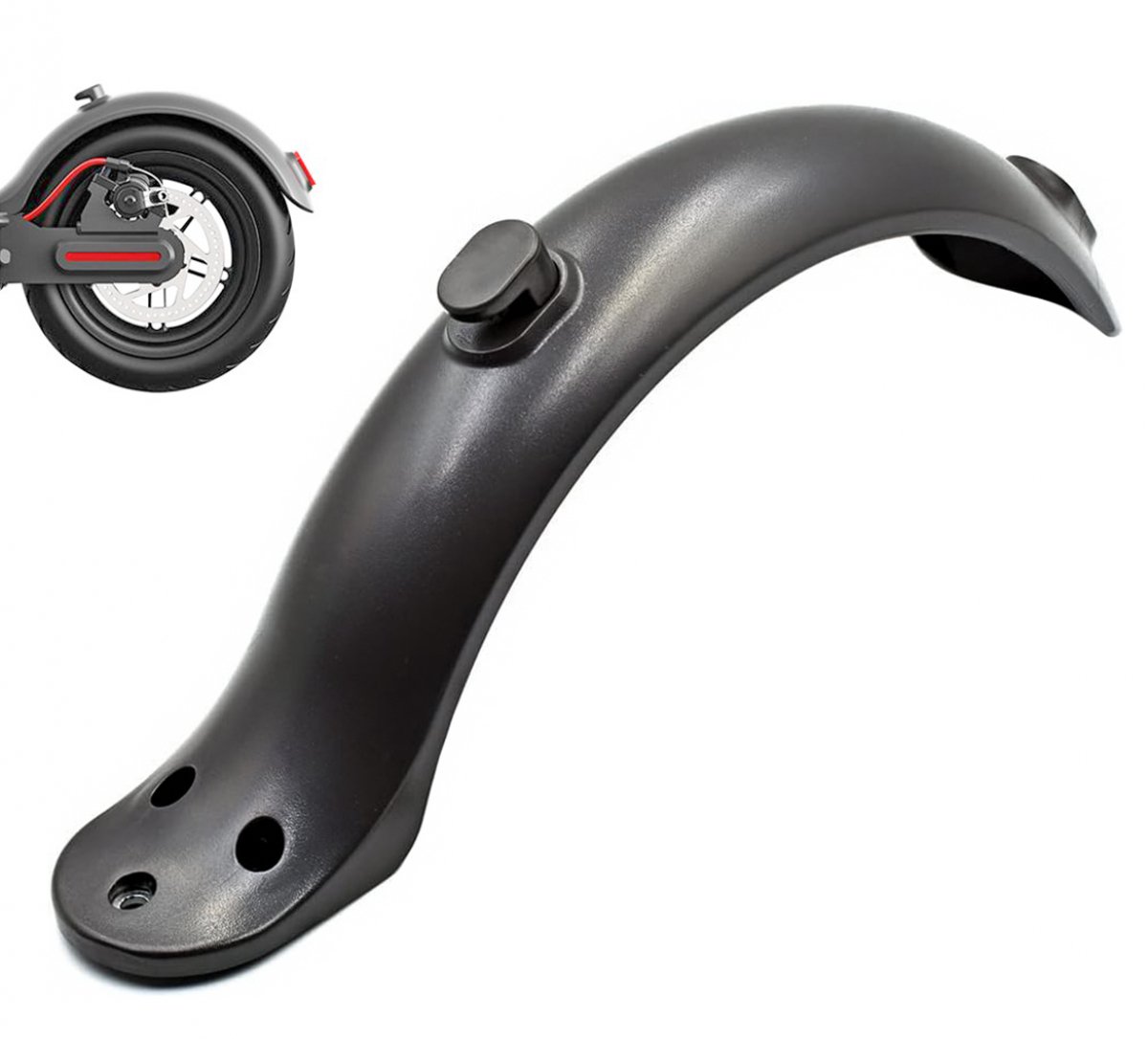 spatbord- spatborden- Achterspatbord - achterspatbord elektrische step- elektrische step -rear fender electric scooter - spatbord elektrische step - Compact achterspatbord - Vervanging elektrische scooter -Geschikt Voor xiaomi M365 - 31x5.5x9.5cm
