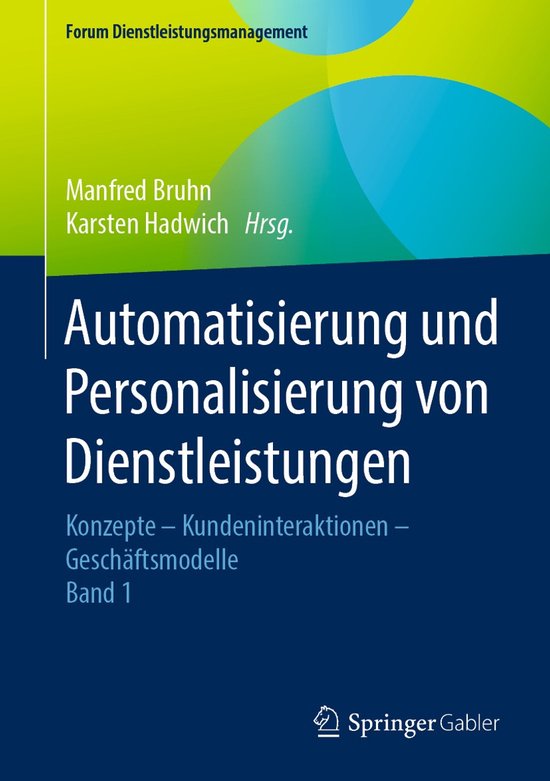 Automatisierung und Personalisierung von Dienstleistungen - cover