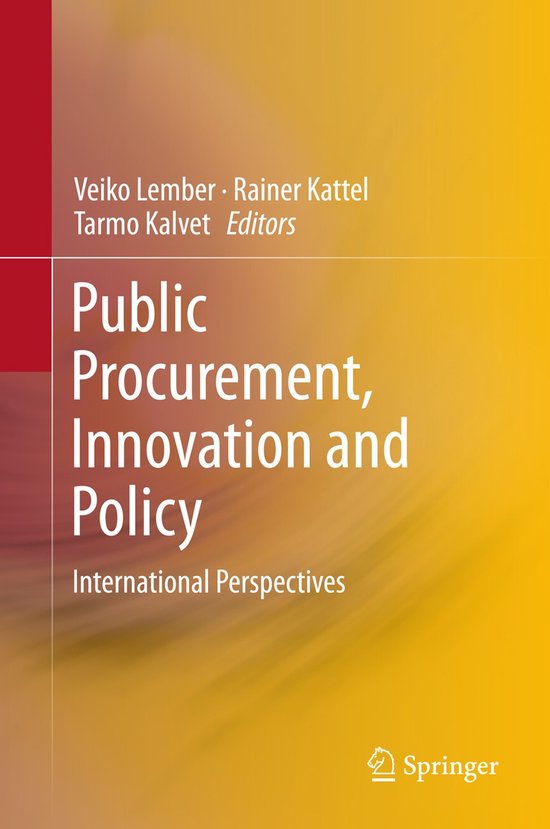Public Procurement, Innovation And Policy - cover