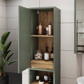 Vicco Viola Hoge kast – 38 x 170 cm met 2 deuren Groen/Kunstzinnig