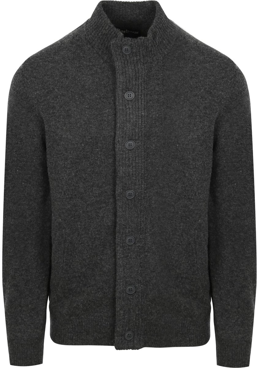 Barbour Zip Vest Lamswol Patch Antraciet - Maat XXL - Heren - Outdoor