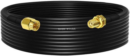 RFDesign SMA Female Bulkhead to MMX Male Right Angle RF Cable – 150mm RG-174/U | CABLE-SMA(F)-(M)MMX R/A