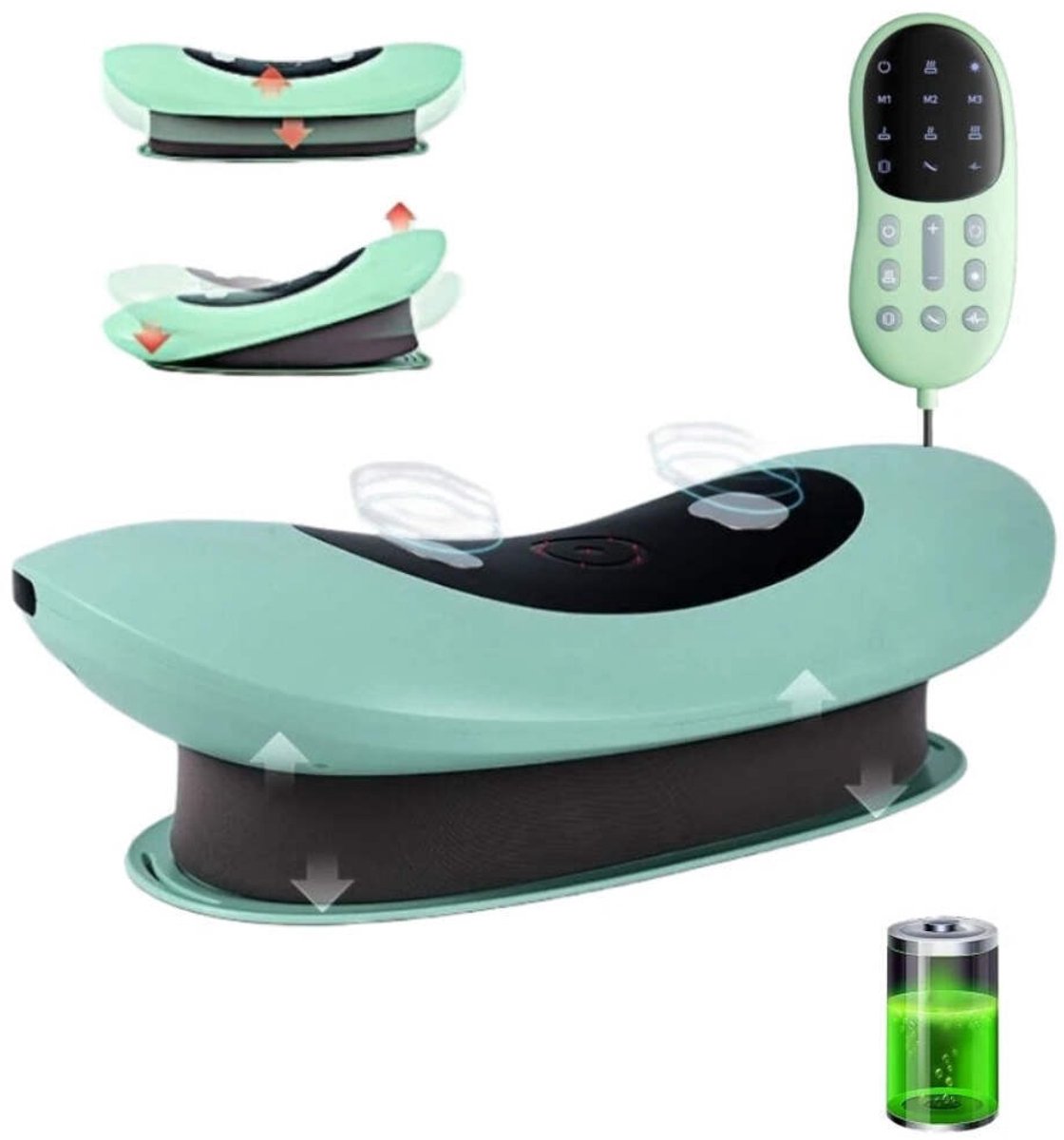 Elektrische Luchttractie Rugmassager met Warmte en Vibratie - afbeelding 2