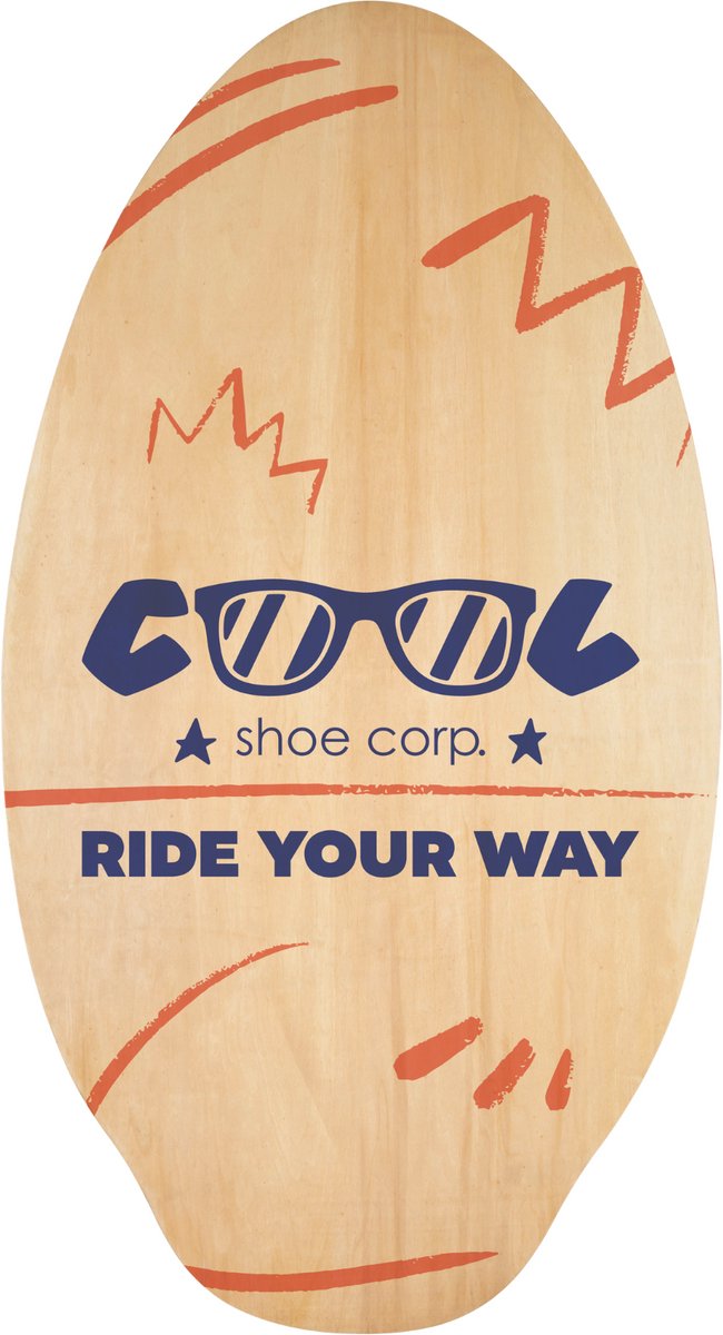 Cool Shoe Corp. Splashy Skimboard 39″ Retro Houten Skimboard 60 75 kg