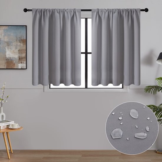 TOPICK Linnengordijnen, bloemmotieven met plooiband, lichtdoorlatend, boerderij, lange gordijnen, raamsjaal voor woonkamer, slaapkamer, raam, set van 2, 140 x 245 cm (b x h), groen op beige