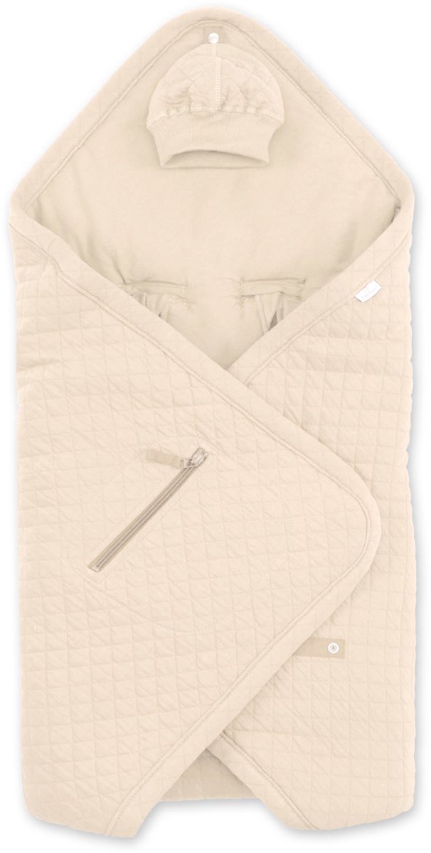 BEMINI Voetenzak - Biside 0-12m - Tussenseizoen comfort - Cream