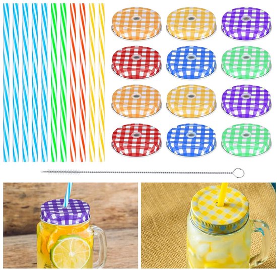 12 Stuks Delige Roestvrijstalen Sealing Clips voor Brede Glazen Potten