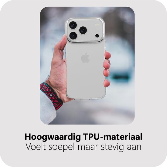 Coque Cazy compatible avec iPhone 17 Pro Max - Coque en Siliconen souple 100 % GRS - Transparente