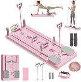 Lifesupply Pilates Board - 8 in 1 Pilates Board - Inclusief Pilates ring - Inclusief Gripsokken - Pilates Reformer - Reformer Board - Buikspiertrainer