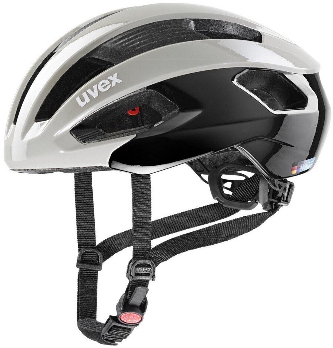 uvex Rise Fietshelm Sand / Black - Unisex - maat 52-56 – foto 4