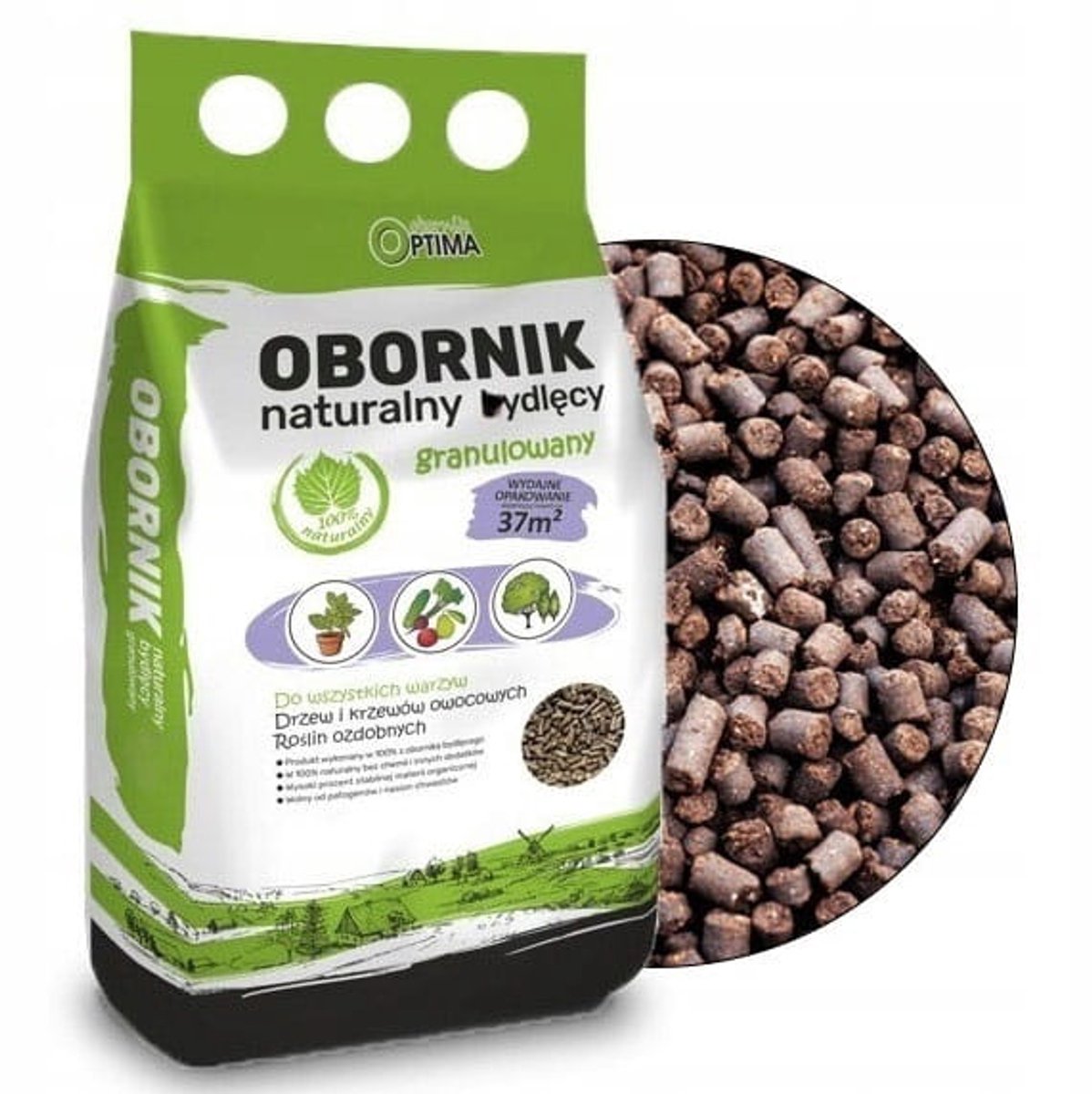 Biovita Optima Serie - Granulair Koeienmest - 5L - Natuurlijke Meststof - Rijk aan Organische Stoffen