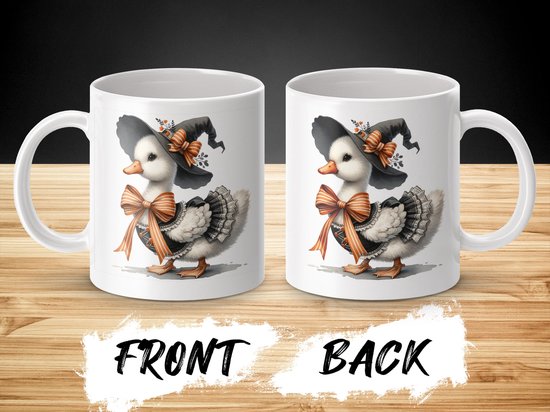 Halloween Eend Mok, Magische Eend, Heks Eend, Herfst Decor Mok, Schattige Eend Mok, Geestige Mok, Koffie Mok, Thee Mok, Geschenk Idee
