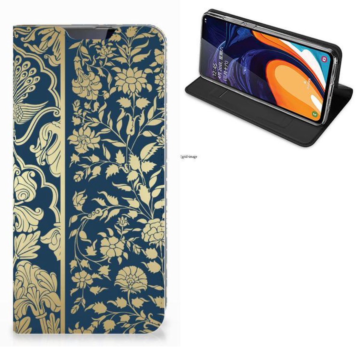 Samsung Galaxy A60 Smart Cover Beige Flowers
