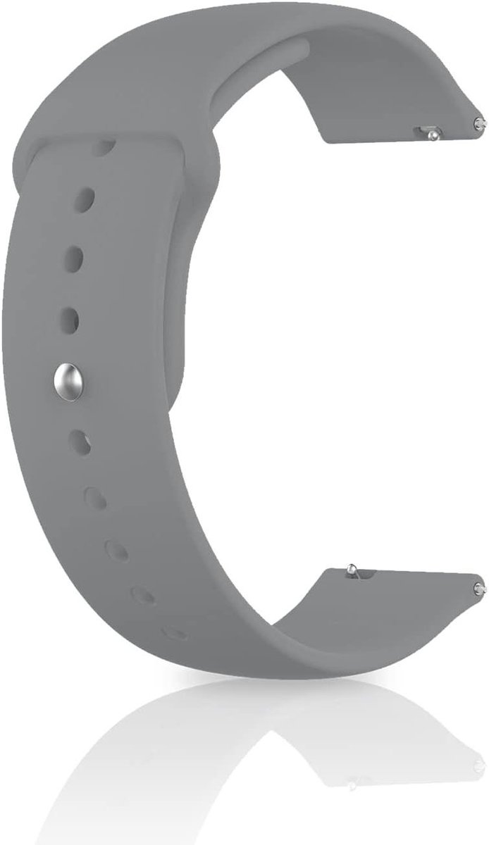 JGS Premium - Siliconen sportarmband horlogeband | Roestvrijstalen gesp | Voor heren en dames | 20 mm 22 mm breedte