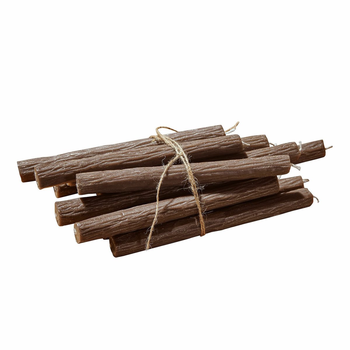 Loberon Kaars set van 12 Calviano bruin