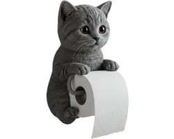 SNQ 3D katten toiletrolhouder - Grappige muurmontage voor wc-papier - Schattig dierendecoratie voor badkamer of keuken - Unieke cadeau-idee voor kattenliefhebbers SNQ 3D katten toiletrolhouder - Grappige muurmontage voor wc-papier - Schattig dierendecoratie voor badkamer of keuken - Unieke cadeau-idee voor kattenliefhebbers