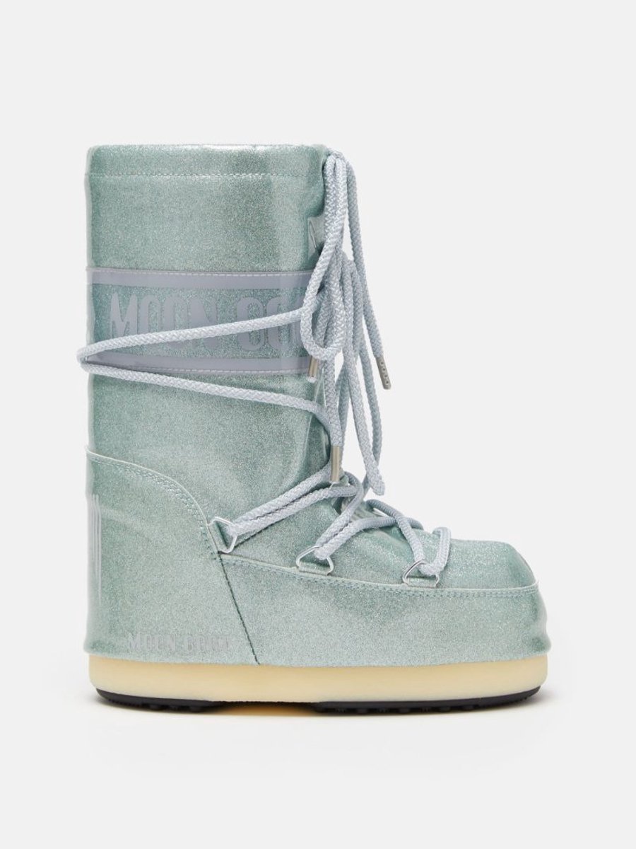 MOON BOOT ICON JUNIOR GLITTER Thermoboots Snowboots Sneeuwlaarzen Jongen/Meisje – 27-30 8059791056514 Original