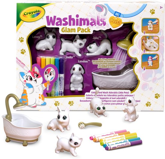 Crayola - Washimals - Hobbypakket - Activiteitenset Kleuren Met Dieren Voor Kinderen