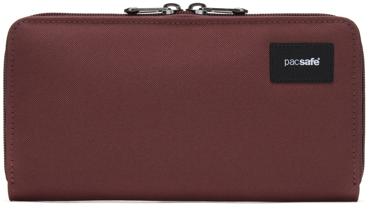 Pacsafe Continental Portemonnee - 10 x 19.5 x 2.5 cm - Pasjeshouder - RFID-blokkerend - Beveiligde Portemonnee - Anti-diefstal Pasjeshouder - Gerecycled Polyester - Zwart