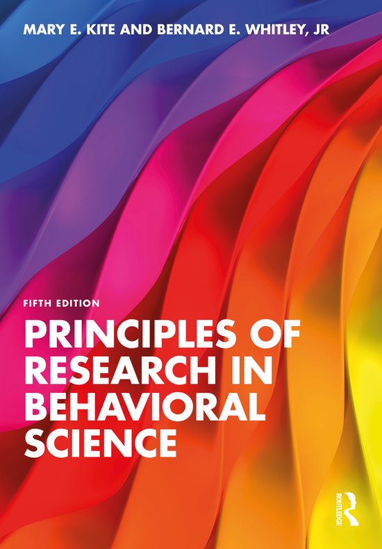 Principles of Research in Behavioral Science - cover