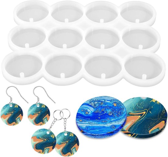 Siliconen Mal – Sneeuwpop Glasvorm – Met Deksel – Voor Epoxyhars, Gips Of UV-Hars – Kerst DIY Cadeau – Herbruikbaar
