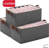 Panier de rangement Lexorion - Grand panier avec poignées - Panier à jouets - Panier de rangement décoratif et fonctionnel - Panier pliable pour chambre d'enfant, salle de bain, salon - 47 x Vêtements x 20 cm - Anthracite