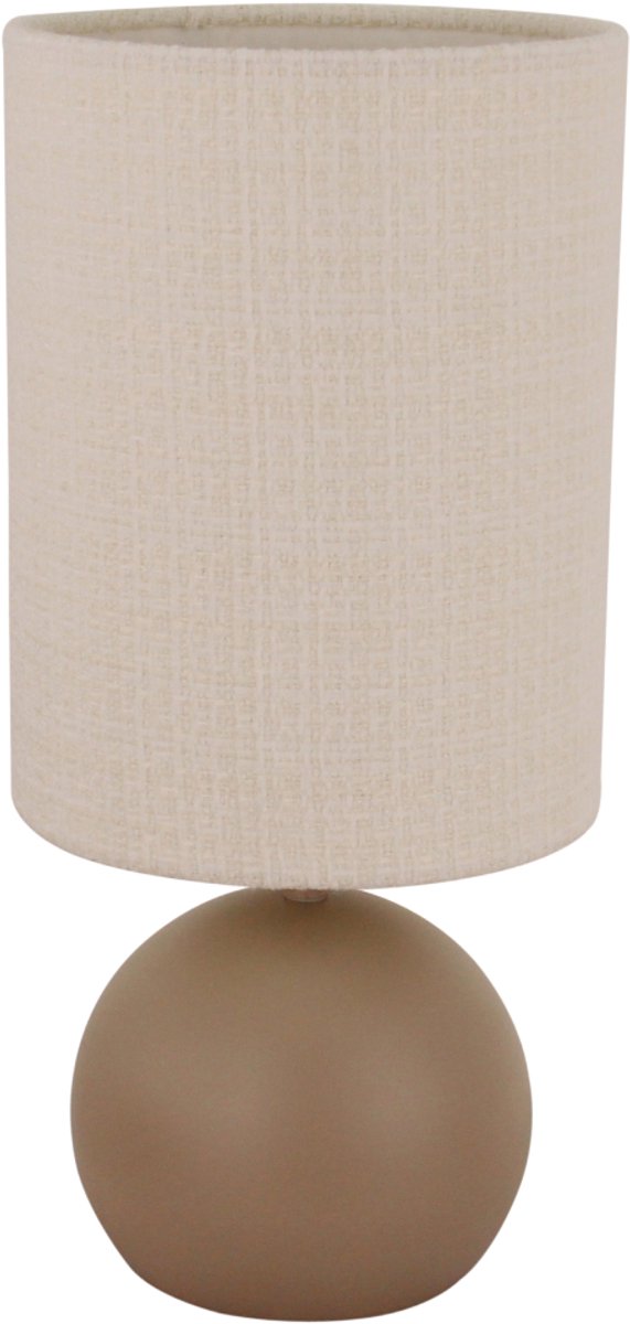 Chericoni Porto Tafellamp - 1 lichts - Ø18 cm - Taupe/Zand - Japandi
