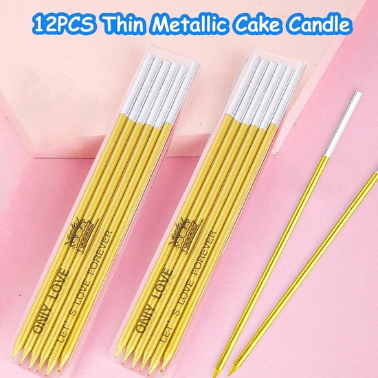 Lahviuu Stervormige verjaardagskaarsen, 6 stuks metallic prachtige taartkaarsen voor verjaardag, bruiloft, feest, cupcakes, topper, decoraties, verjaardag, Valentijnsdag, goud