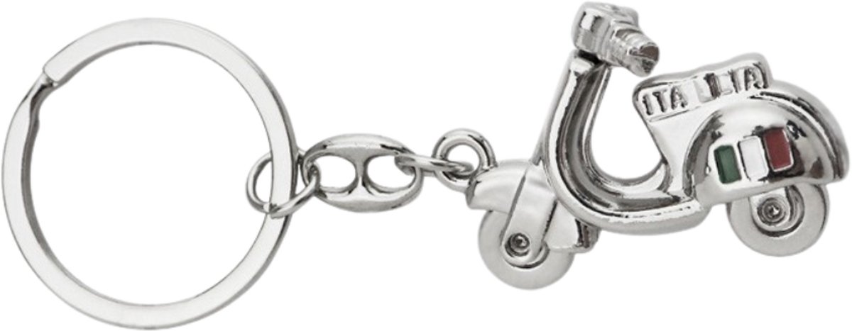 Ainy - Sleutelhanger metal vespa scooter Italië | sleutelhangers voor volwassenen en kinderen | Gadgets autoaccessoires voor uitdeelcadeau | Ideaal voor sleutels of rugtas