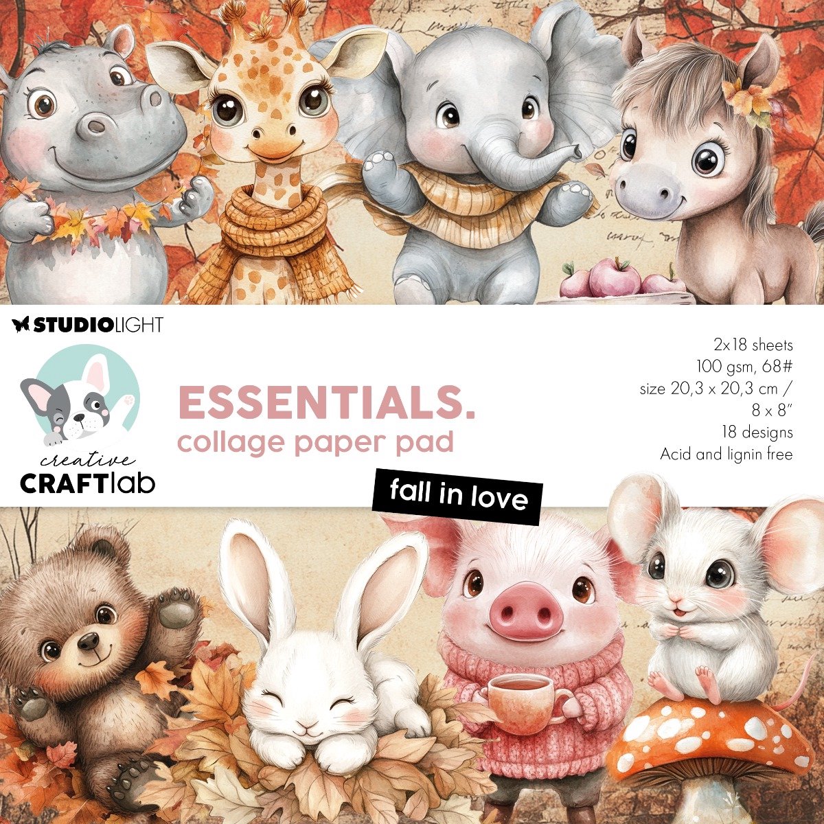Collage paperpad Fall in love - Essentials nr. 381