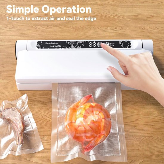 Oplaadbare Vacuümsealer En Pomp – Houd Voedsel Langer Vers Vacuumzakken Voor Voedsel En Kleding Compacte Elektrische Voedselbespaarder Voor Een Efficiente Keuken