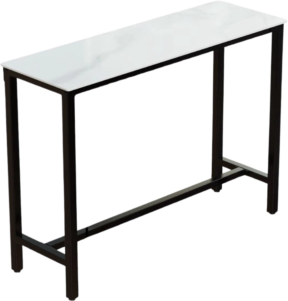 Bartafel Milano - 120cm - Voor binnen - Keuken en woonkamer - Marmer look - 4 to 6 personen - Wit grijs