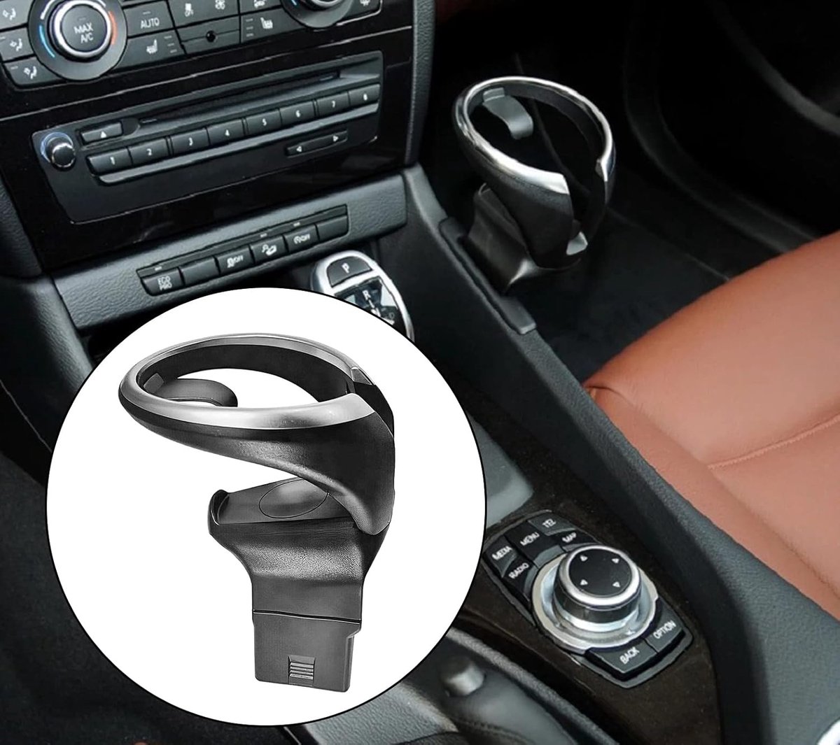 Water Cup Houder - Auto Accessoire - 1 stuk - Zwart