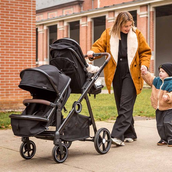 Baninni Luiz XL Duo Kinderwagen Zwart - Innovatieve - Baninni - €569,00