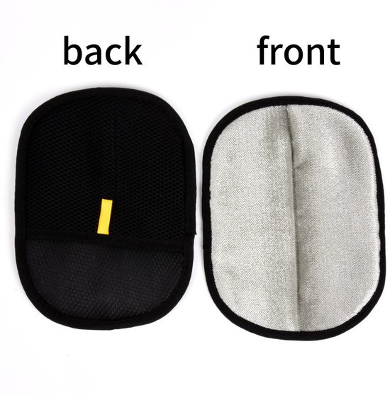 Lot de 2 gants d'épilation silencieux pour animaux de compagnie - Gloves de toilettage pour animaux de compagnie - Gloves Gloves' épilation réutilisables pour animaux de compagnie - Pour laver, épiler et toiletter les animaux de compagnie