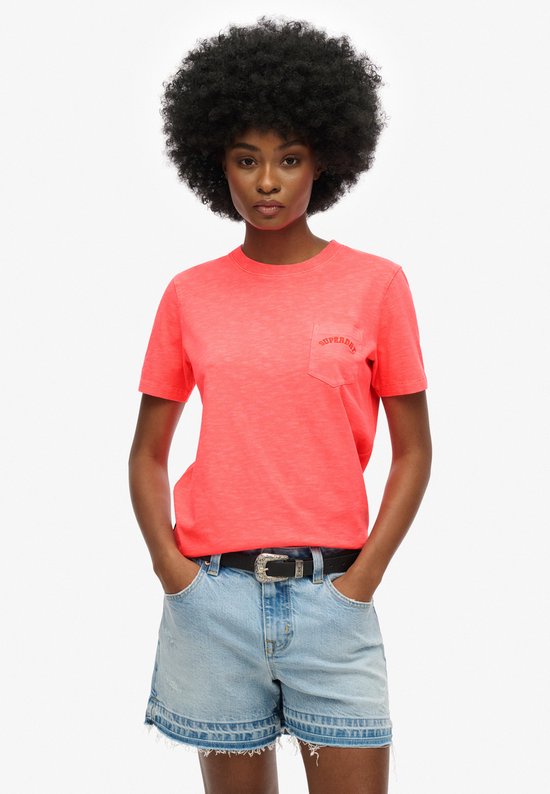 Superdry ESSENTIAL LOGO GD POCKET TEE Dames T-shirt