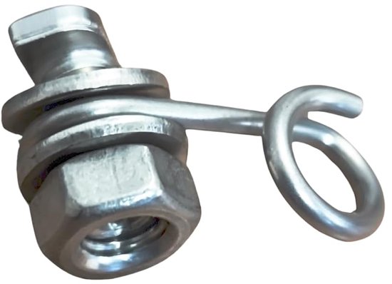 RO-U172-G00 Edelstalen ring met rechthoekige open askamer