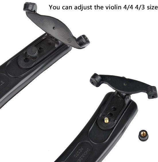 Épaulière Pour Violon - Pour Tailles 4/4 Et 3/4 - En Bois Avec Coussins Denses - Réglable, Confortable - Idéal étudiants Et Musiciens