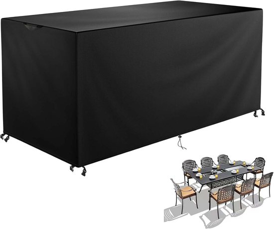 Waterdichte Tuinmeubelhoezen Van 190 X 140 Cm, Rotan Meubelhoezen Waterdicht 420d Oxford Stof Tuinhoes Voor Meubelkubus Vierkant Met Winddichte Gespen Anti Uv 30 Cm 1876252506