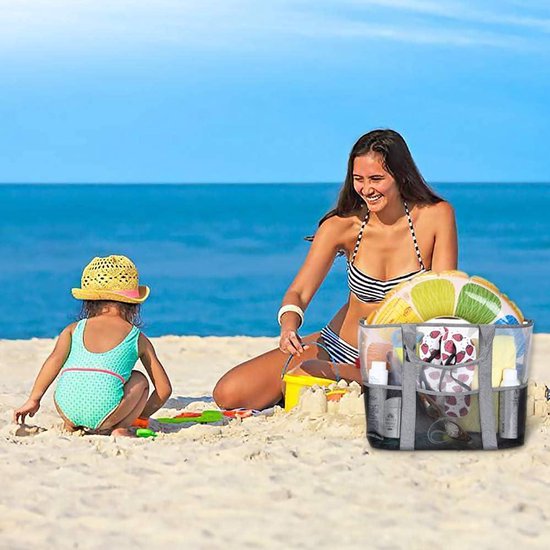 NEWIROVE Strandtas voor dames, groot, XXL, familietas, strandtas, met ritssluiting, opvouwbaar, lichte reistas, voor dames, strand, reizen, picknick, 50 l, strisce verdi floreali, XX-Large NEWIROVE Strandtas voor dames, groot, XXL, familietas, strandtas, met ritssluiting, opvouwbaar, lichte reistas, voor dames, strand, reizen, picknick, 50 l, strisce verdi floreali, XX-Large