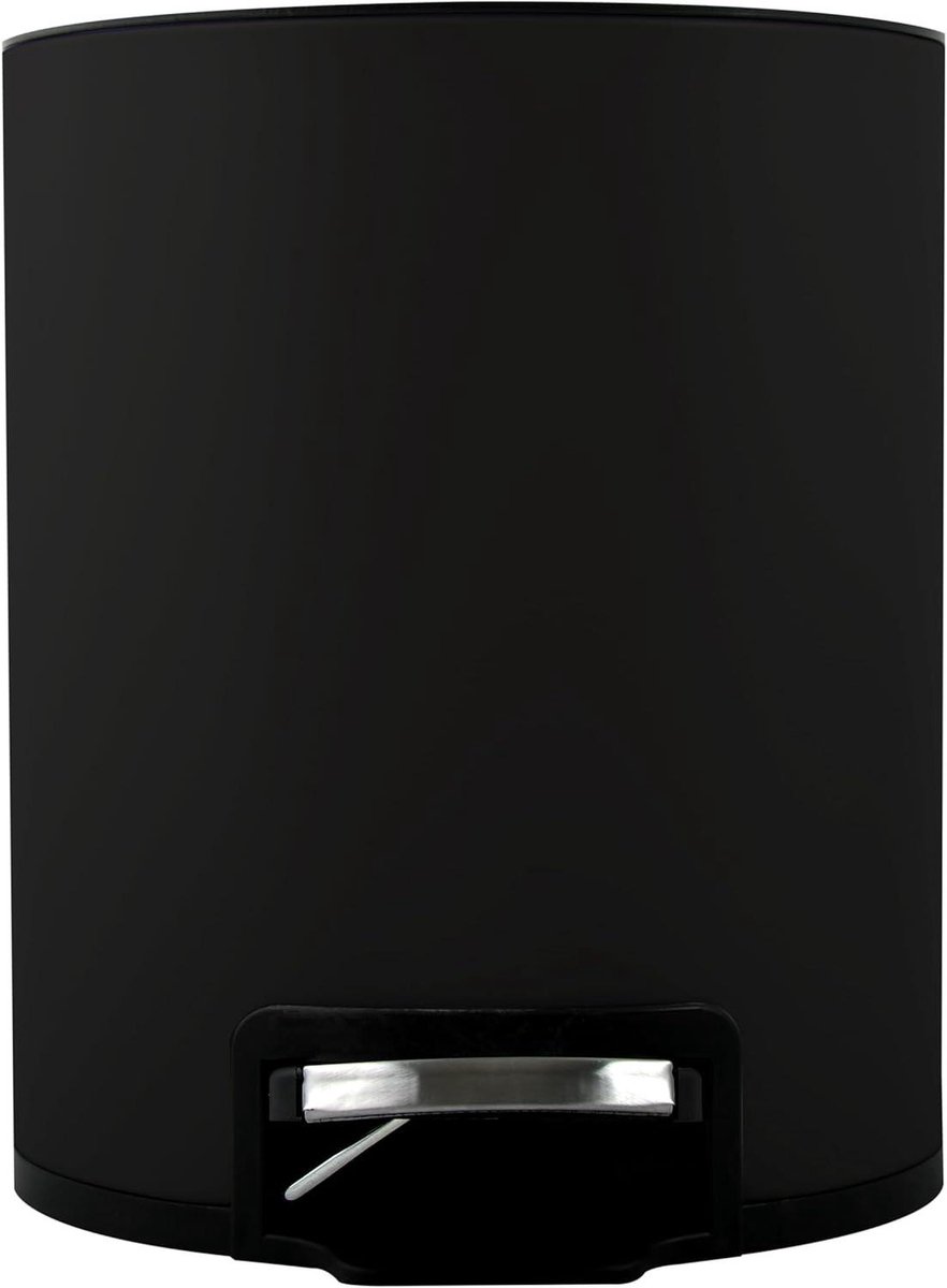 Pedaalemmer RVS - Prullenbak Keuken - Afval Scheiden - Soft-close Mechanisme - 3 Liter - Mat Zwart