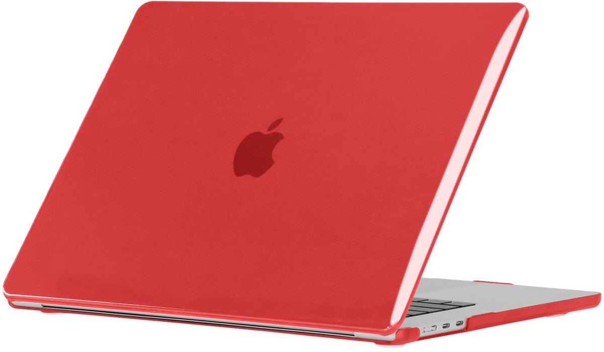 Mobigear Laptophoes geschikt voor Apple MacBook Air 13 Inch (2022-2026) Hoes Hardshell Laptopcover MacBook Case | Mobigear Crystal Case - Rood - Model A2681 / A3113 / A3240 / A3449