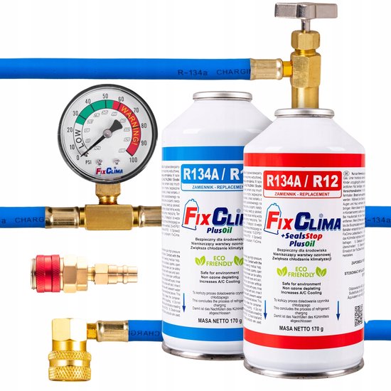 Kit Di Ricarica Aria Condizionata R134a + 3in1 R134a - Foto 12