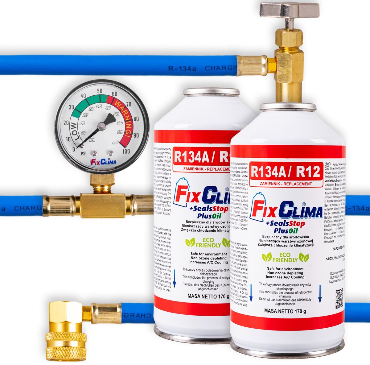 AUTO AIRCONDITIONING KIT GAS R134A + AFDICHTING