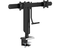 VDD - Monitor Arm - Monitorarm - Monitor Arm 2 schermen - Monitorarm zwart - Monitor statief - Monitorstatief - 2 schermen - min. 17 max 32 inch schermen