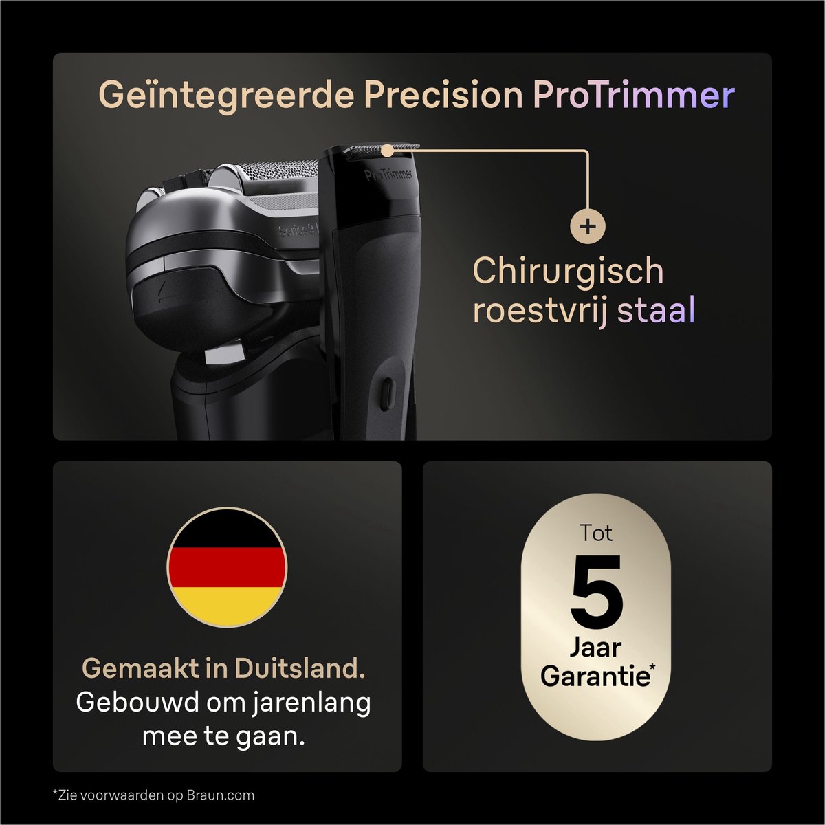 Braun Series 9 PRO+ 9610S scheerapparaat met trimmer thumbnail 6